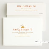 "Fun Hello" - Birth Announcements in Cloud by Jackie Crawford - FREE Recipient Addressing