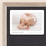 "Edgy" - Birth Announcements in Snow by Pixel and Hank - Front