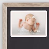 "Portraiture" - Birth Announcements in Rose by Alexandra Cohn - Front