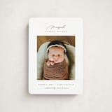 "Simply Lovely" - Birth Announcements in Pearl by Pixel and Hank - Front