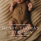 "refined" - Birth Announcements in Powder by Melissa Egan of Pistols - Detail
