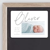 "Simply" - Birth Announcements in Noir by AK Graphics - Front