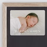 "Baby Classic" - Birth Announcements in Cloud by Carolyn MacLaren - Front