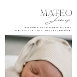 "Modern Arc" - Birth Announcements in Snow by Erin Deegan - Detail