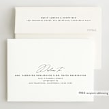 "Modern Arc" - Birth Announcements in Snow by Erin Deegan - FREE Recipient Addressing