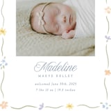 "Petite Garden" - Birth Announcements in Bouquet by Robert and Stella - Detail