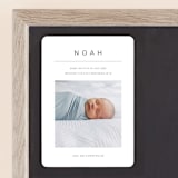 "Noah" - Birth Announcements in Cotton by Ani Somi - Front