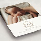 "Crested" - Birth Announcements in Fawn by mo kelley - Detail