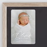 "Serenity" - Birth Announcements in Cloud by Everett Paper Goods - Front