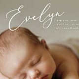 "Signature" - Birth Announcements in Sage by Ashley Rosenbaum - Detail