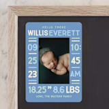 "Colorful Stats" - Birth Announcements in Aqua by Baumbirdy - Front