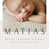 "Big News" - Birth Announcements in Ivory by Maria Hilas-Louie - Detail