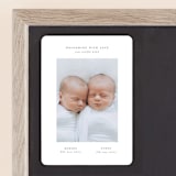 "twin" - Birth Announcements in Cloud by Lori Wemple - Front