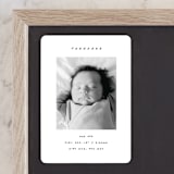 "Pano" - Birth Announcements in Snow by AK Graphics - Front