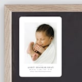 "Curator" - Birth Announcements in Denim by Megan Davis - Front