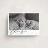 "First-Name Basis" - Birth Announcements in Onyx by Genna Blackburn - Front