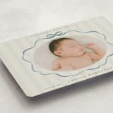 "bows and stripes" - Birth Announcements in Lagoon by Lori Wemple - Detail