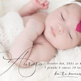"Special love" - Birth Announcements in Onyx by Kristel - Detail