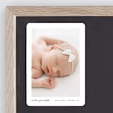 "Edgy" - Birth Announcements in Snow by Pixel and Hank - Front