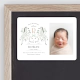 "Hearts and Stripes" - Birth Announcements in Seafoam by Griffinbell Paper Co. - Front
