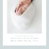 "Linen frame" - Birth Announcements in Powder by Lea Delaveris - Detail