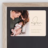 "Signature Babe" - Birth Announcements in Peach by Jessica Williams - Front