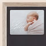 "Precious Script" - Birth Announcements in Sugar by Jessica Williams - Front