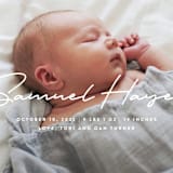 "Signature-esque" - Birth Announcements in Milk by Lauren Chism - Detail