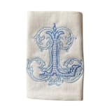 "Monogram Bouquet Wrap" - Bouquet Wraps in white by Virginia Marcello