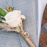 "Custom Stick Pin Gold" - Bouquet Wraps in gold by Kimbra Designs