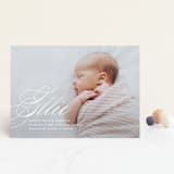 "Precious Script" - Birth Announcements in Sugar by Jessica Williams - Front
