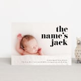 "the name" - Birth Announcements in Noir by Phrosné Barwood - Front
