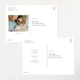 "Contemporary Classic" - Birth Announcements in Jasmine by Erin Deegan - Back of Card Options