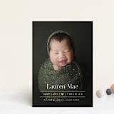 "Heart" - Birth Announcements in Blush by Pixel and Hank - Front
