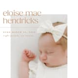 "eloise" - Birth Announcements in Peach by Ellen Schlegelmilch - Detail