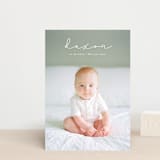 "Gazing baby boy" - Birth Announcements in Foam by Benita Crandall - Front