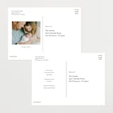 "Portraiture" - Birth Announcements in Rose by Alexandra Cohn - Back of Card Options