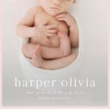 "Portraiture" - Birth Announcements in Rose by Alexandra Cohn - Detail