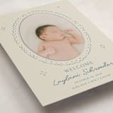 "Doodle Frame" - Birth Announcements in Deep Pond by Zove Ahhh - Detail
