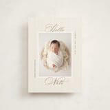 "Sweet Stripes" - Birth Announcements in Sand by Gwen Bedat - Front