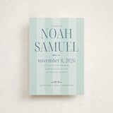 "Simple Happiness" - Birth Announcements in Seagrass by Claudia Orengo - Front