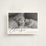 "First-Name Basis" - Birth Announcements in Onyx by Genna Blackburn - Front