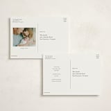 "First-Name Basis" - Birth Announcements in Onyx by Genna Blackburn - Back of Card Options