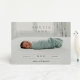 "Vintage" - Birth Announcements in Fog by Sara Hicks Malone - Front