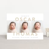 "Trio Overlay" - Birth Announcements in Sand by Carolyn MacLaren - Front