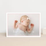 "Portraiture" - Birth Announcements in Rose by Alexandra Cohn - Front