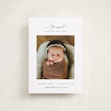"Simply Lovely" - Birth Announcements in Pearl by Pixel and Hank - Front