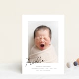 "Nickname" - Birth Announcements in Dove by Paula Pecevich - Front