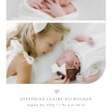 "Camber" - Birth Announcements in Cotton Candy by Jessica Williams - Detail