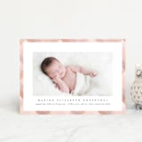 "Desert Plaid" - Birth Announcements in Terracotta by Erica Krystek - Front